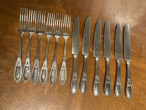 Versilbertes besteck set - versilbertes, besteck-set