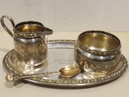 Versilbertes tischset e - versilbertes, d&e