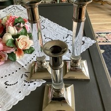 3 elegante, schwere Leuchter