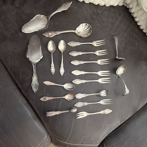 Versilbertes besteckset - versilbertes,