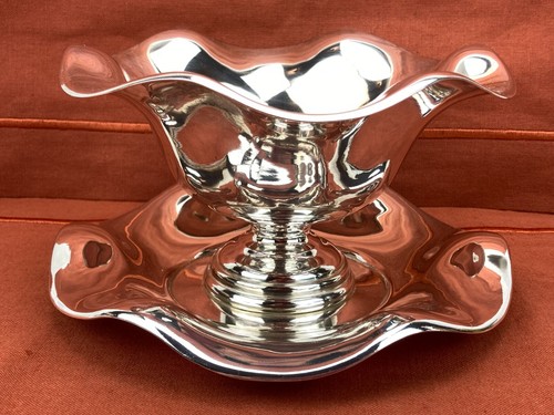 Sauciere elegant versilbertes - sauciere,