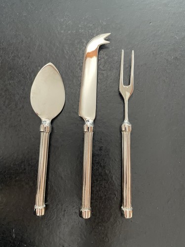 Versilbertes käsemesser set - versilbertes,