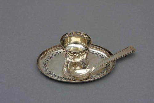 Versilbertes gewürzschälchen - versilbertes,