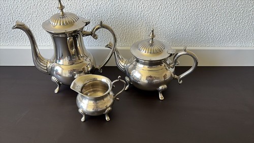 Antikes versilbertes kaffee - antikes,, kaffee-