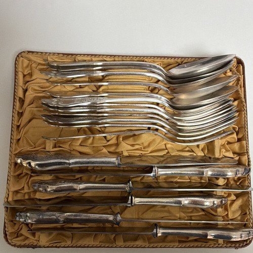 Versilbertes besteck set - versilbertes, besteck-set