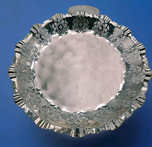 Versilberte durchbruch schale - durchbruch,