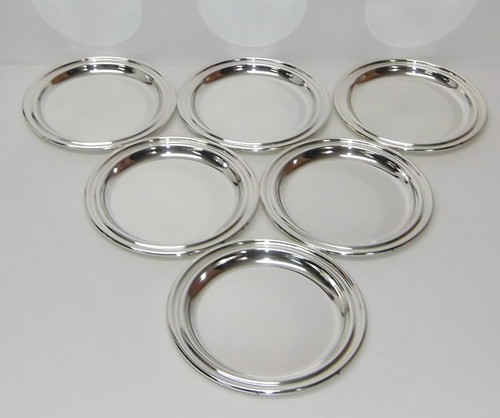 Glasuntersetzer versilbert - , 6