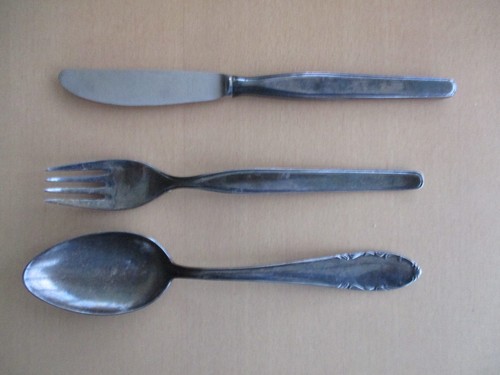 Antikes versilbertes besteck - antikes,