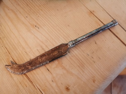 Altes versilbertes käsemesser - altes,
