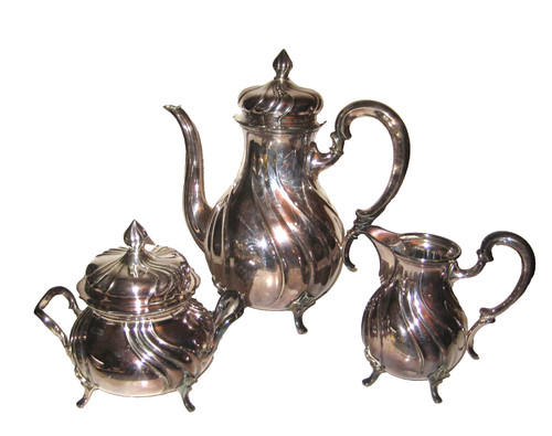 Versilbertes jugendstil - versilbertes,