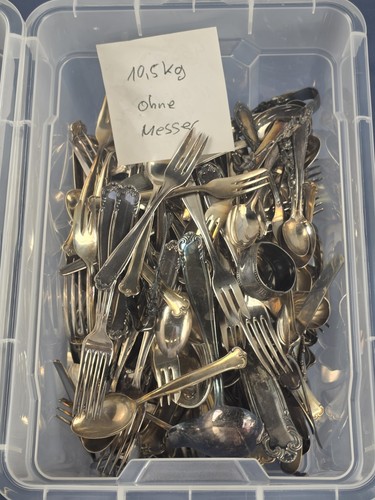 90er 100er silber besteck - /,